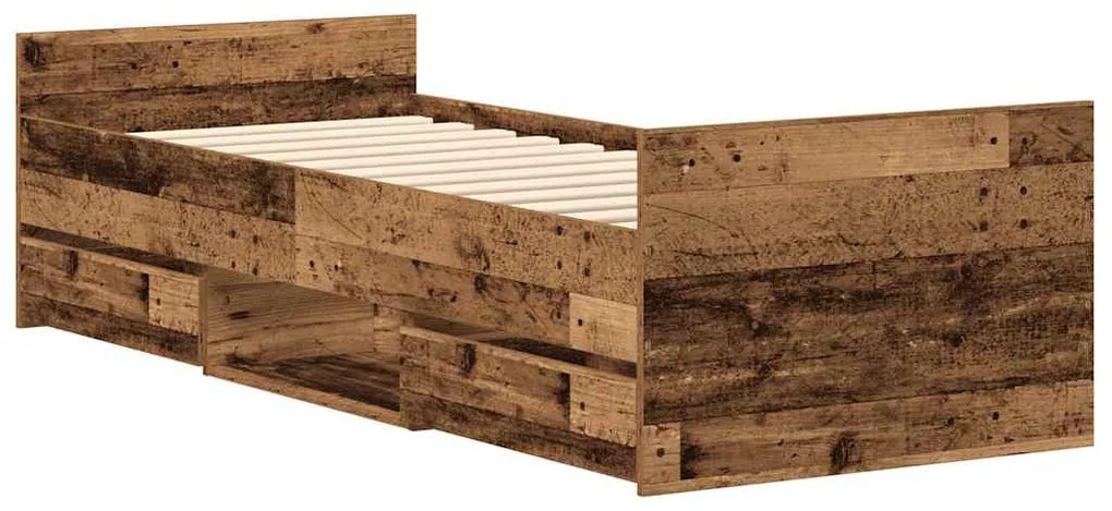 Estrutura de cama sem colchão 90x200cm derivados de madeira