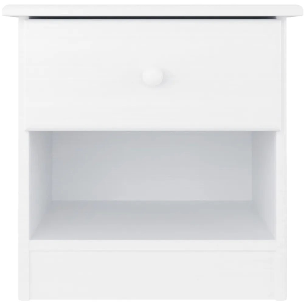 Mesa de cabeceira ALTA 43x35x40,5 cm pinho maciço branco