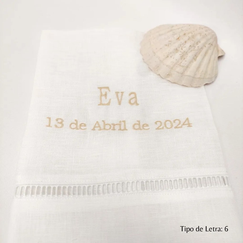 Toalha de Batismo Turtle Linho JOL