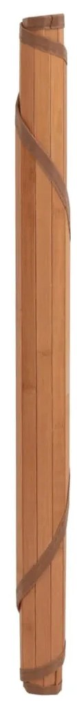 Tapete redondo 60 cm bambu castanho