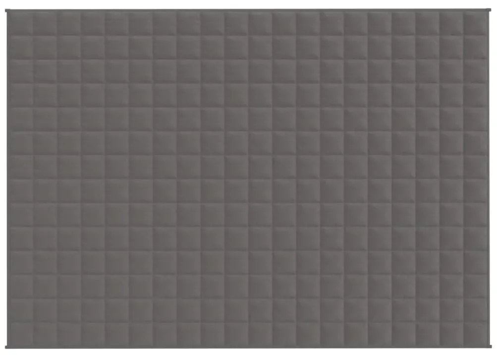 Manta pesada 10 kg 140x200 cm tecido cinza