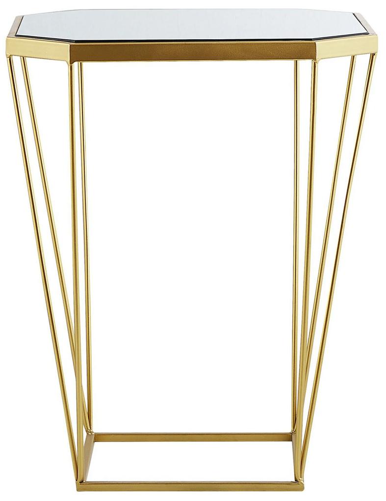 Conjunto de 2 mesas de apoio em metal dourado SIERRA Beliani