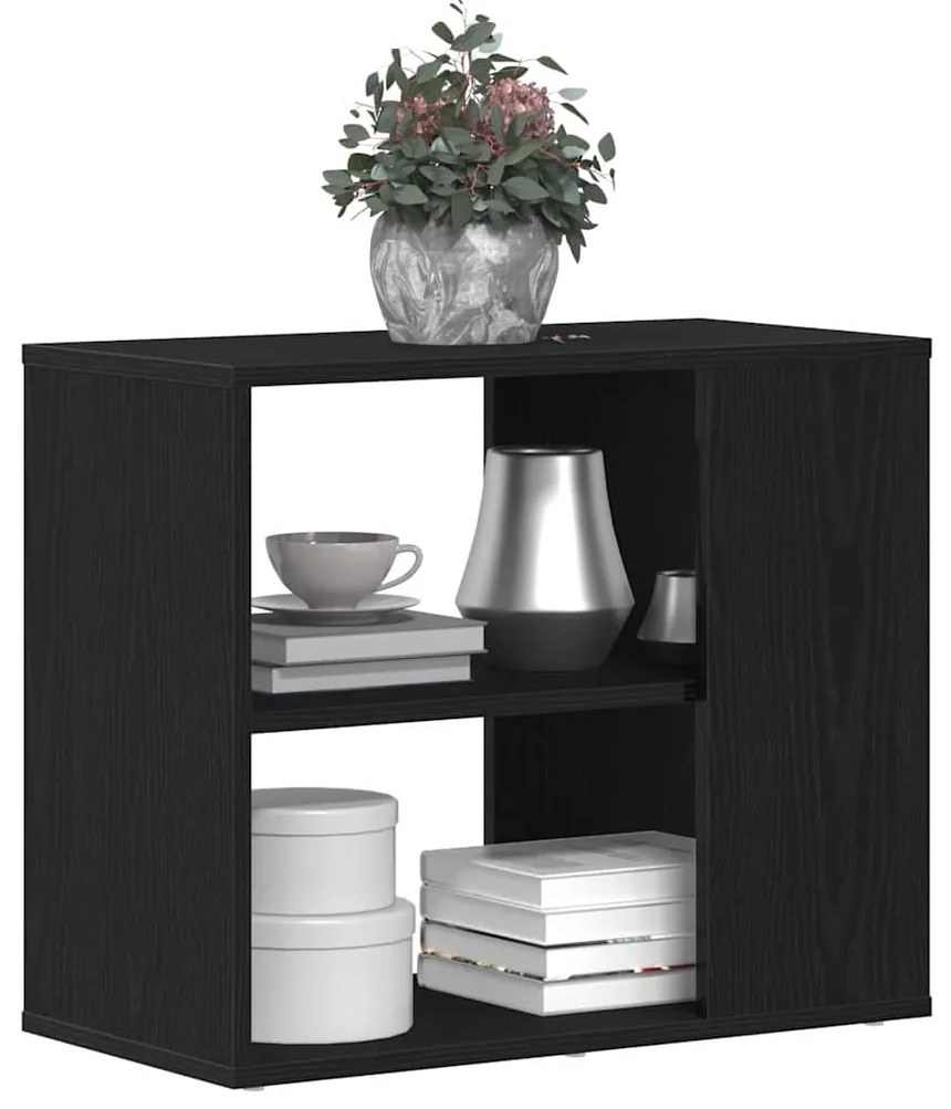buffet vidaXL Carvalho Preto 60x30x50 cm Madeira engenheirada