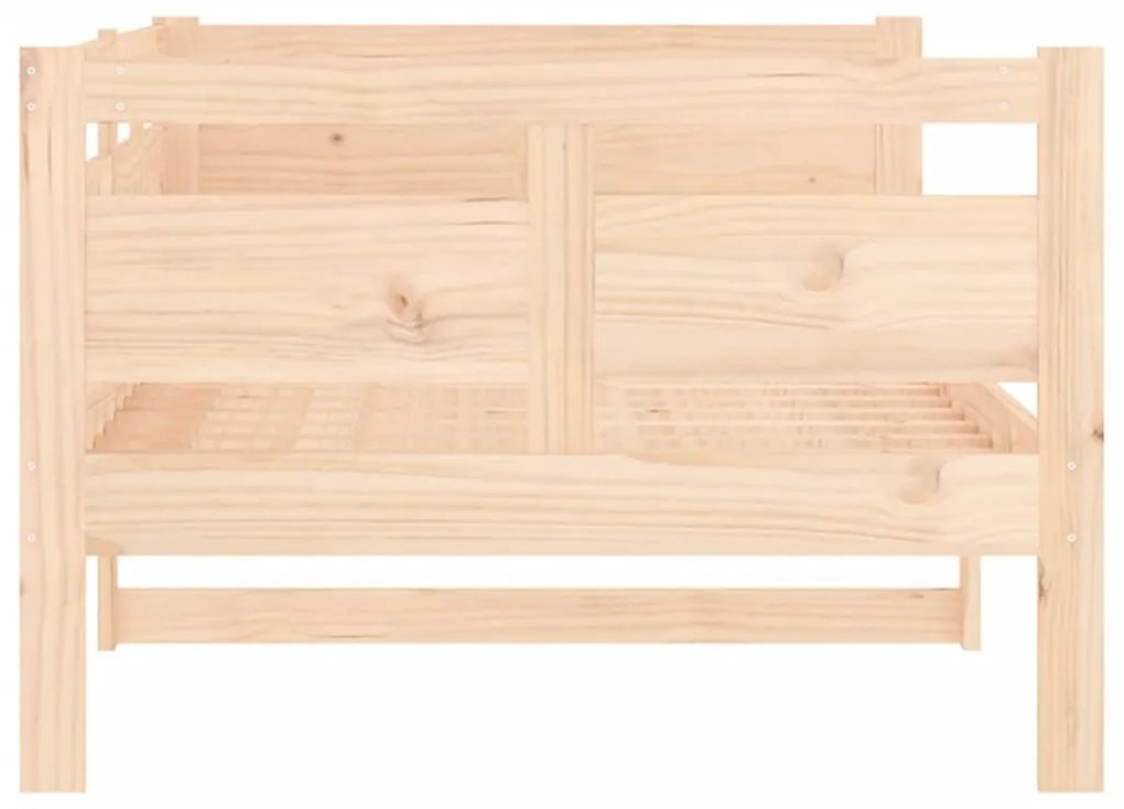 Sofá-cama madeira de pinho maciça 90x190 cm