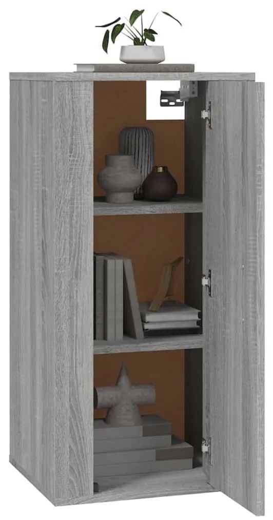 Móvel de TV de parede 40x34,5x80 cm cinzento sonoma
