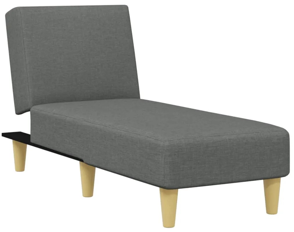2 pcs conjunto de sofás tecido cinzento-escuro