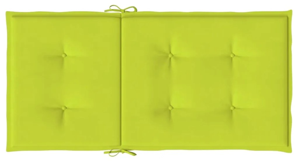 Almofadões lombares p/ cadeiras jardim 2pcs oxford verde brilh.