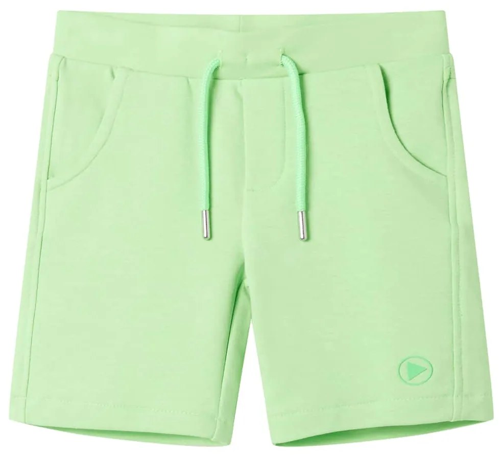 Calções de criança verde fluorescente 92