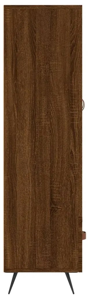 Armário alto derivados madeira 69,5x31x115 cm carvalho castanho