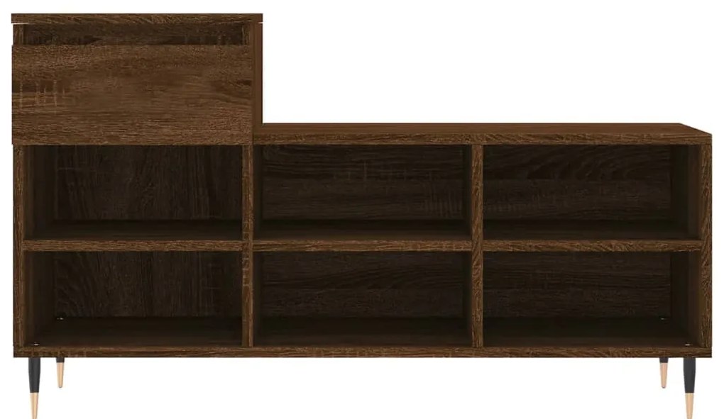 Sapateira 102x36x60 cm derivados de madeira carvalho castanho