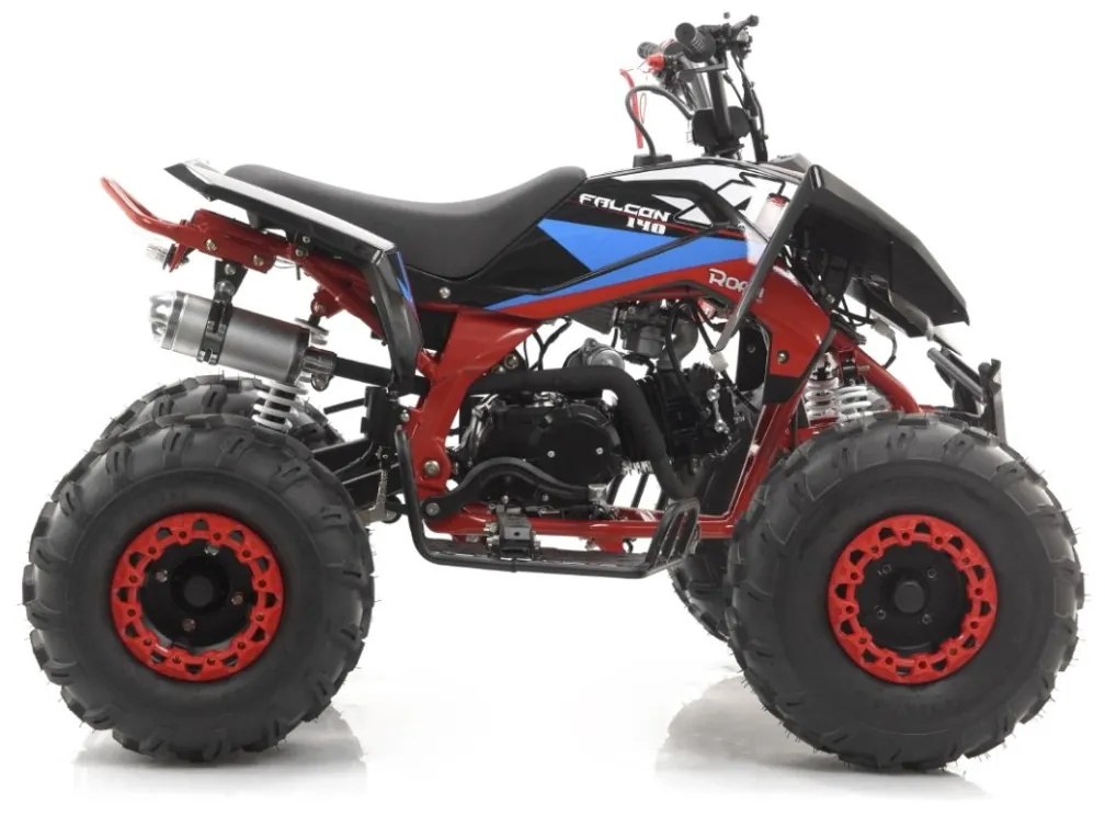 MINI MOTO 4 GASOLINA PARA CRIANÇAS velocidade até 45Km/h Roan 125cc semiautomático Falcon RN-1-2-3 R8 AZUL