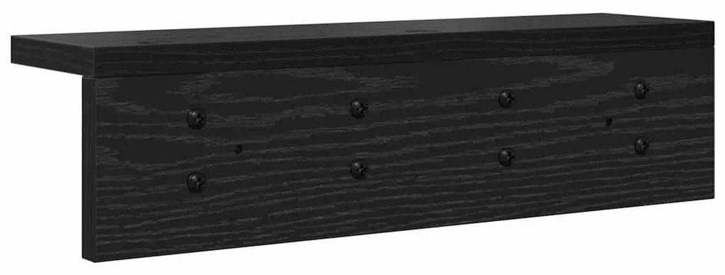 Cabideiro de Parede Carvalho preto 40 x 10.5 x 10.5 cm