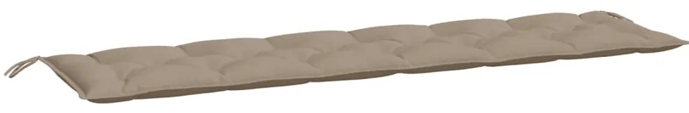 Almofadões banco jardim 2 pcs tecido oxford cinza-acastanhado