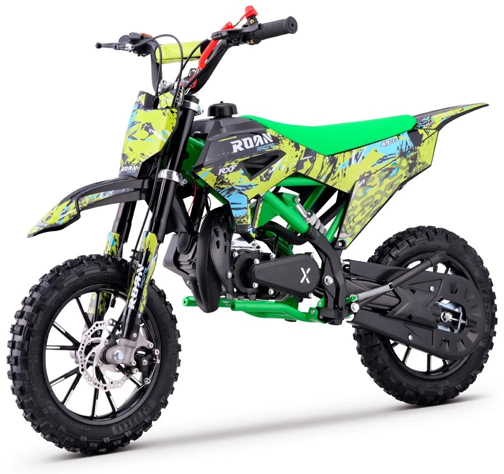 MINI MOTO PARA CRIANÇAS MiniCross Roan RXF 49cc 4.5CV Verde