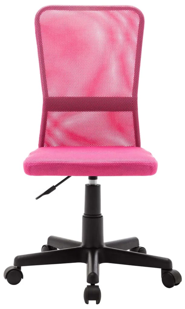 Cadeira de escritório 44x52x100 cm tecido de malha rosa