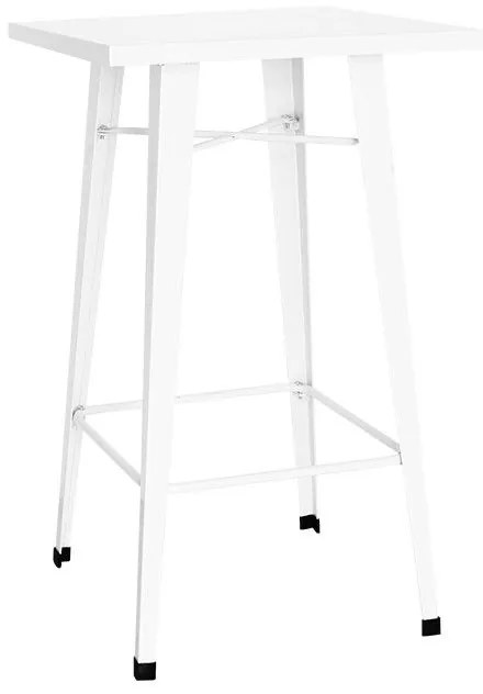 Mesa Torix Alta Quadrada 60 cm - Branco