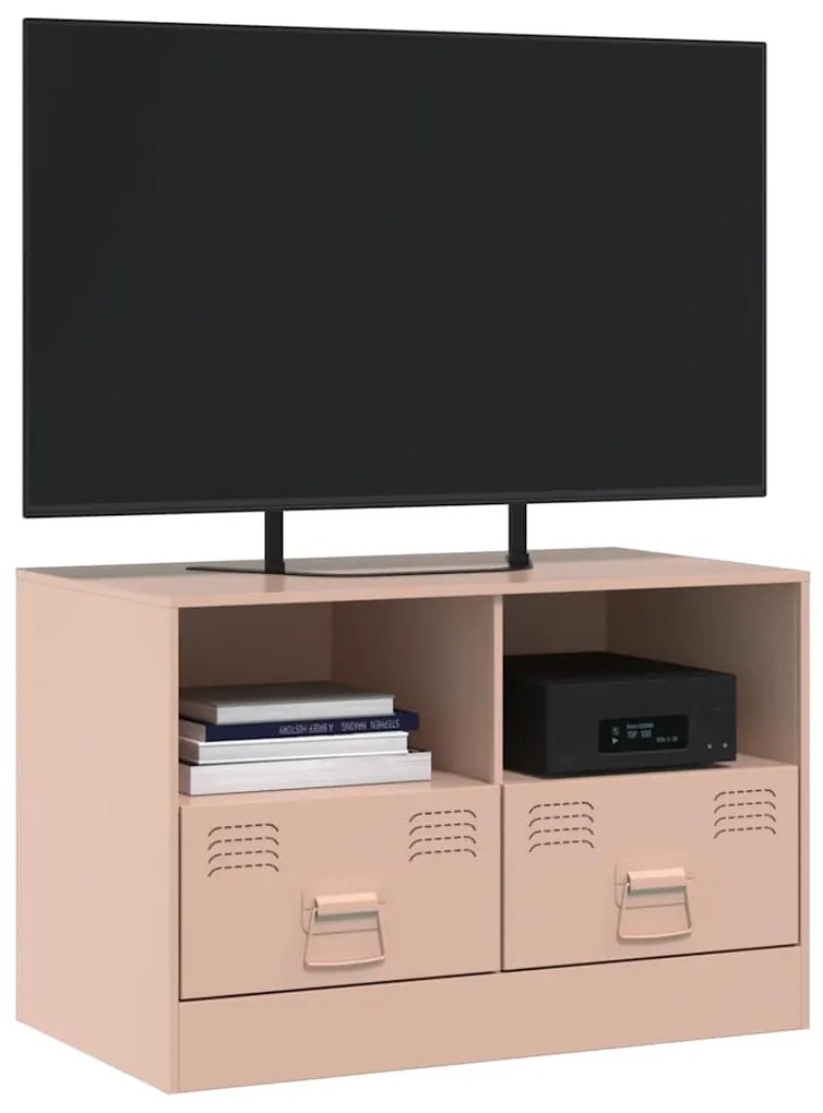 Móvel de TV 67x39x44 cm aço rosa
