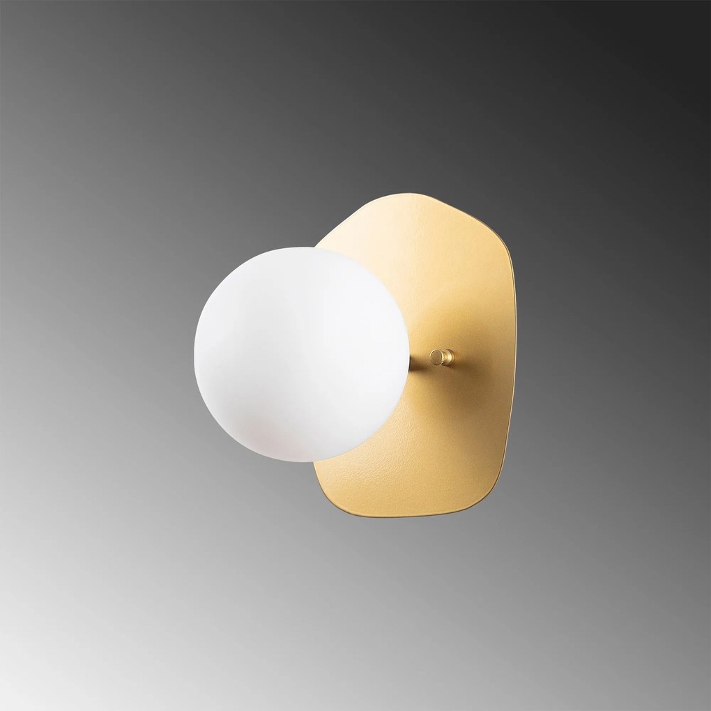 Candeeiro de Parede Well – Dourado – 20 x 25 x 25 cm