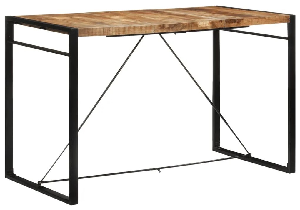 Mesa de bar 175x90x110 cm madeira de mangueira áspera maciça