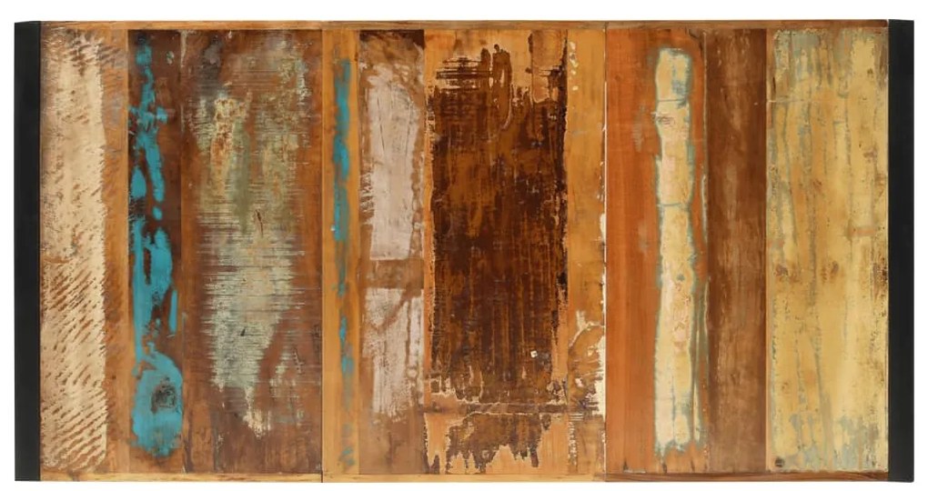Mesa de jantar 175x90x76 cm madeira recuperada maciça