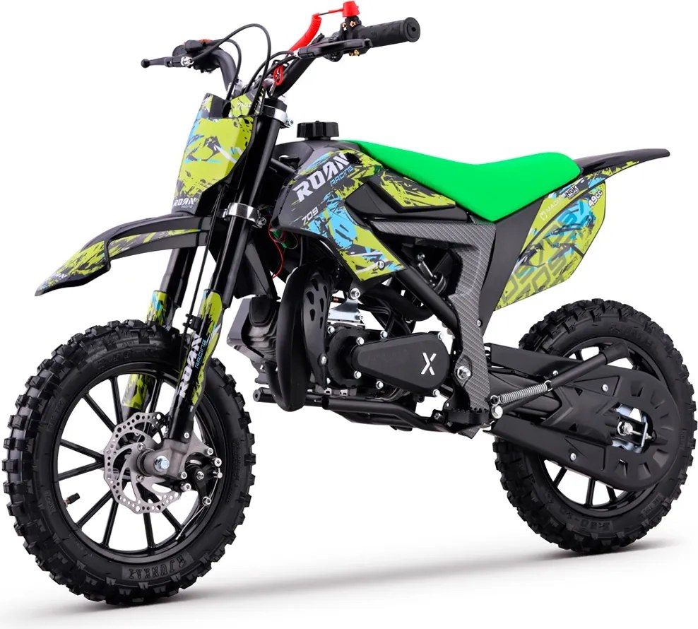 MINI MOTO PARA CRIANÇAS MiniCross Roan 709 gasolina 49cc 4.5CV VERDE
