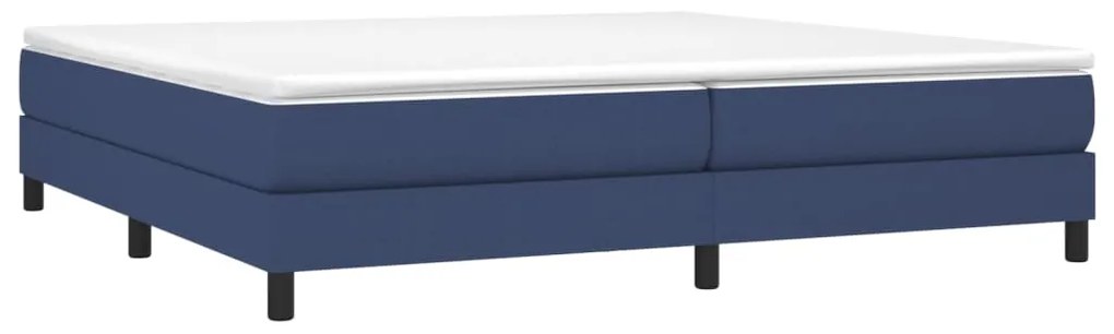 Estrutura de cama sem colchão 200x200 cm tecido azul