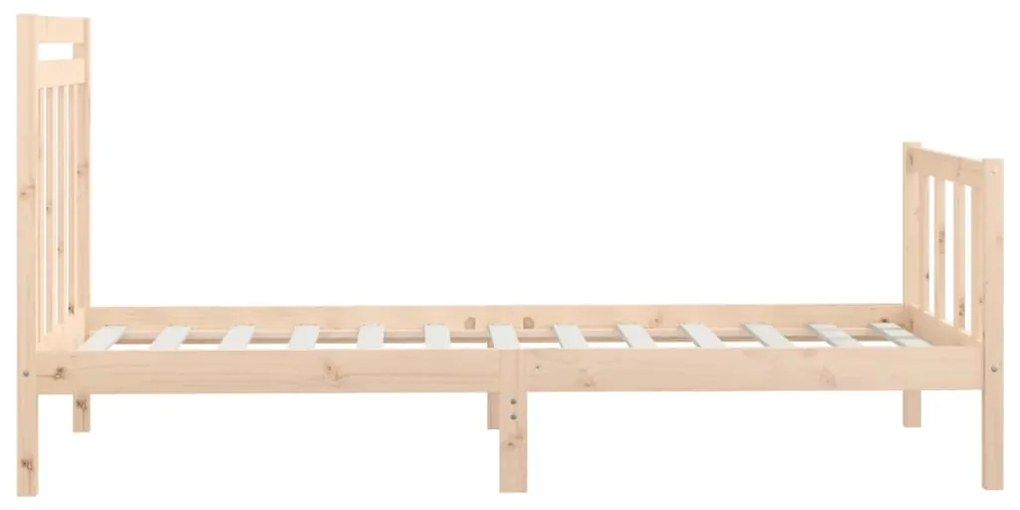 Estrutura de cama 90 x 200 cm pinho maciço