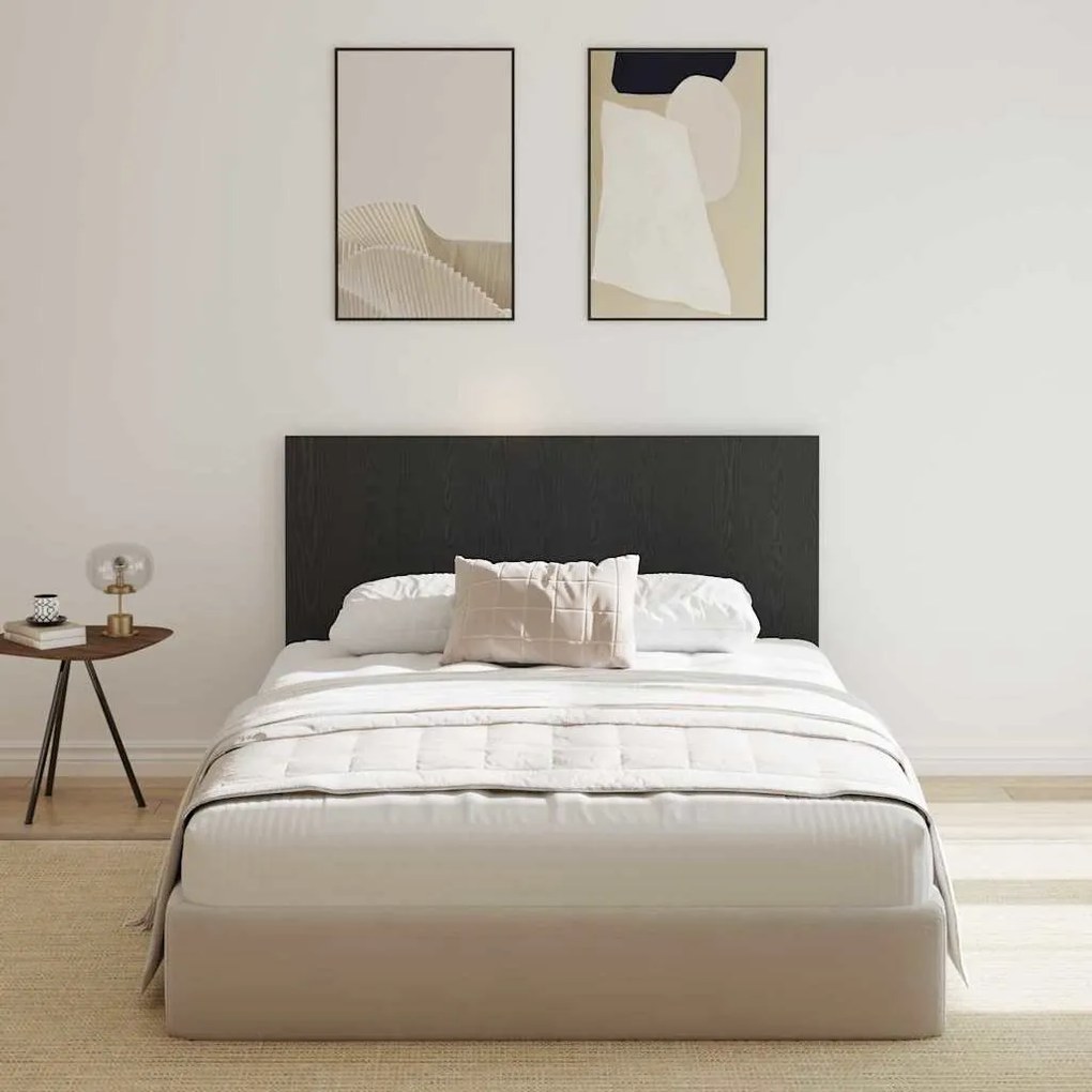 Cabeceira vidaXL em Preto Carvalho 160x1,5x80 cm em Madeira de Engenha