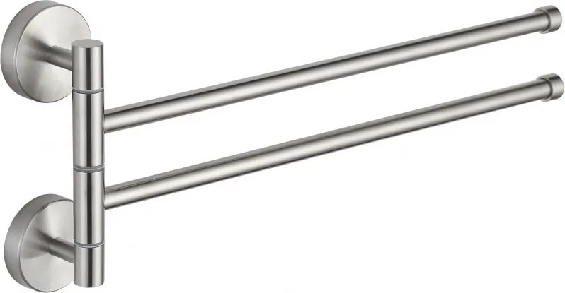 Mexen suporte de toalha rotativo duplo, cromado - 7039242-00