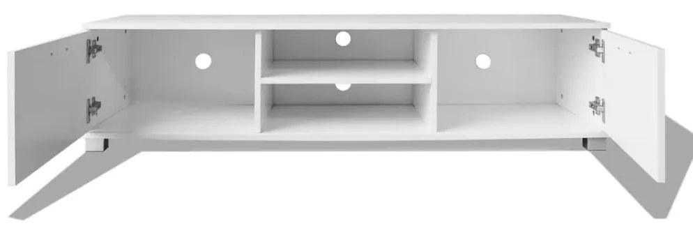 Móvel de TV Arcos Branco Brilhante - 140cm - Design Moderno