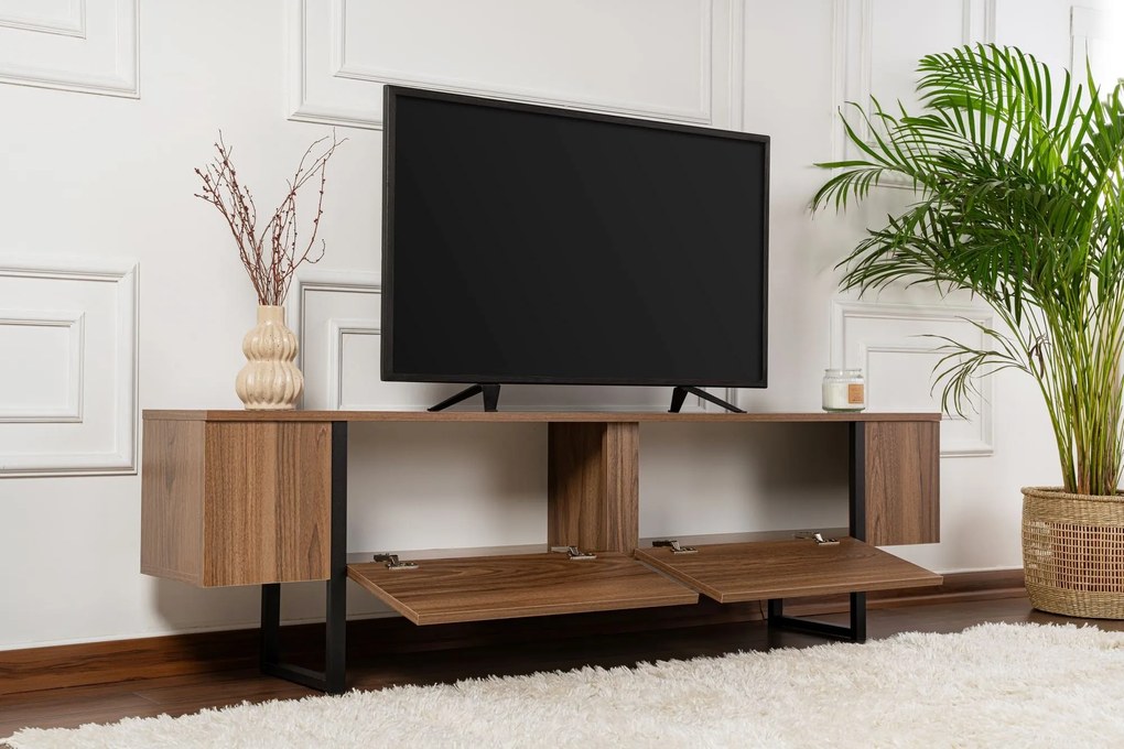 Móvel TV Serenity – Walnut Black – 180x50x29,5 cm