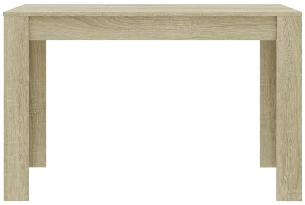 Mesa de jantar 120x60x76cm derivados de madeira carvalho sonoma