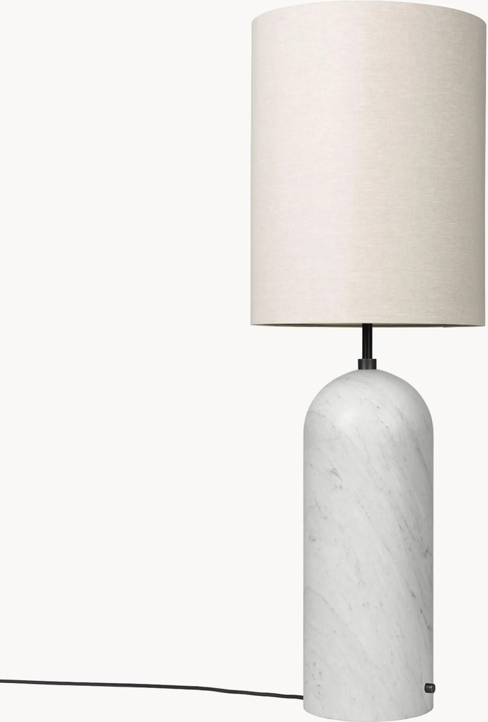 Candeeiro de pé regulável com base em mármore Gravity, Alt 130 cm
