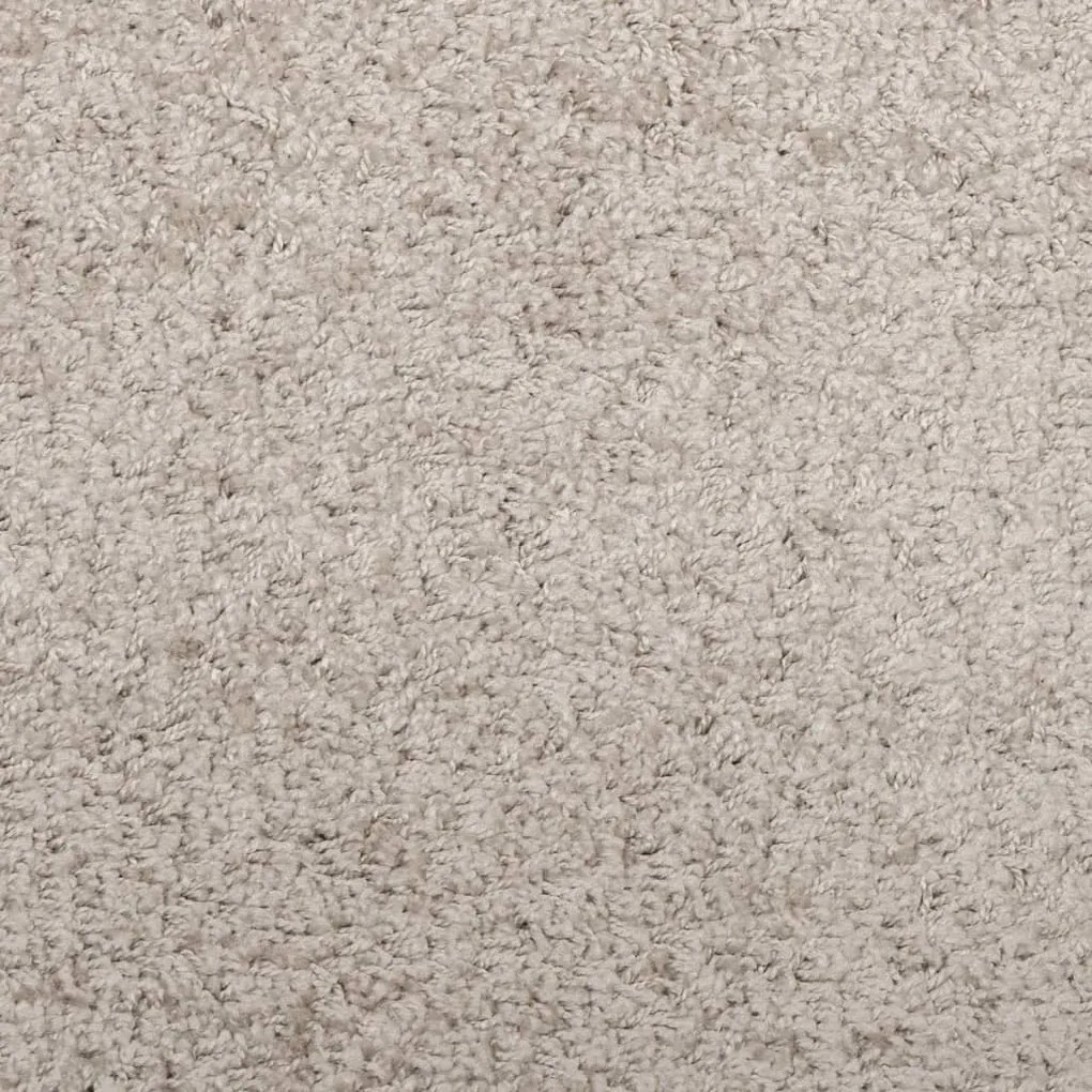 Tapete shaggy de pelo alto PAMPLONA 200x280 cm bege