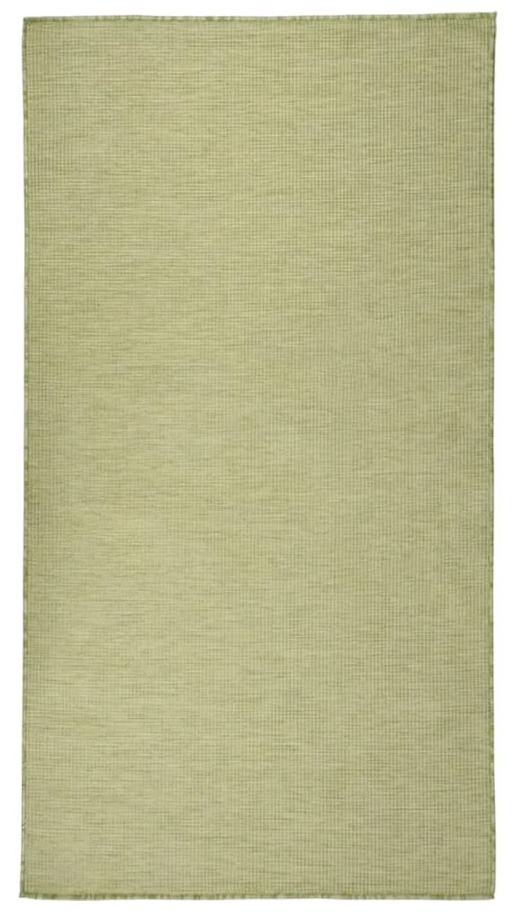 vidaXL Tapete de tecido plano para exterior 80x150 cm verde