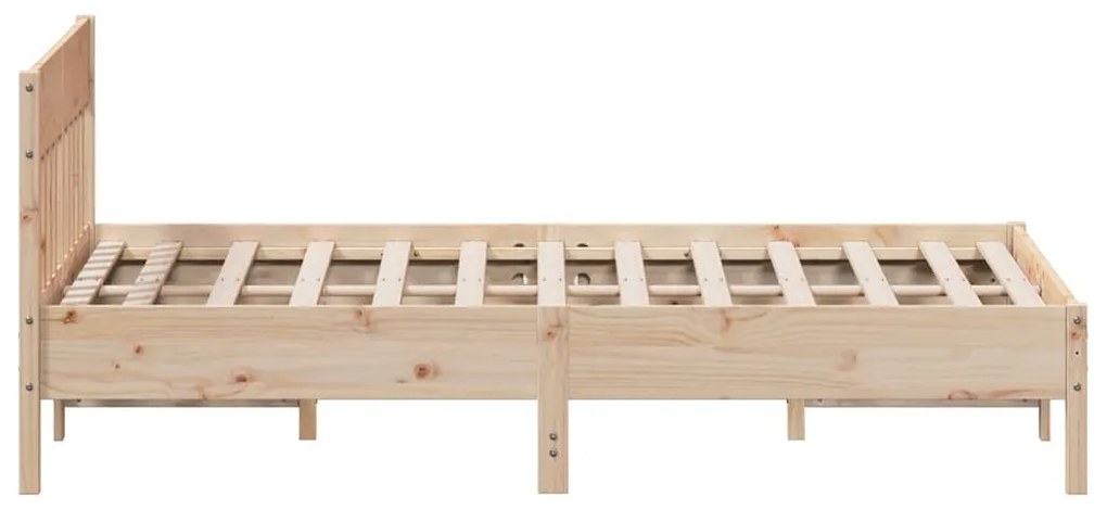Cama sem colchão 140x190 cm madeira de pinho maciça