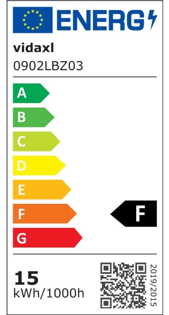 Lâmpada de aquário LED com braçadeiras 55-70 cm azul e branco