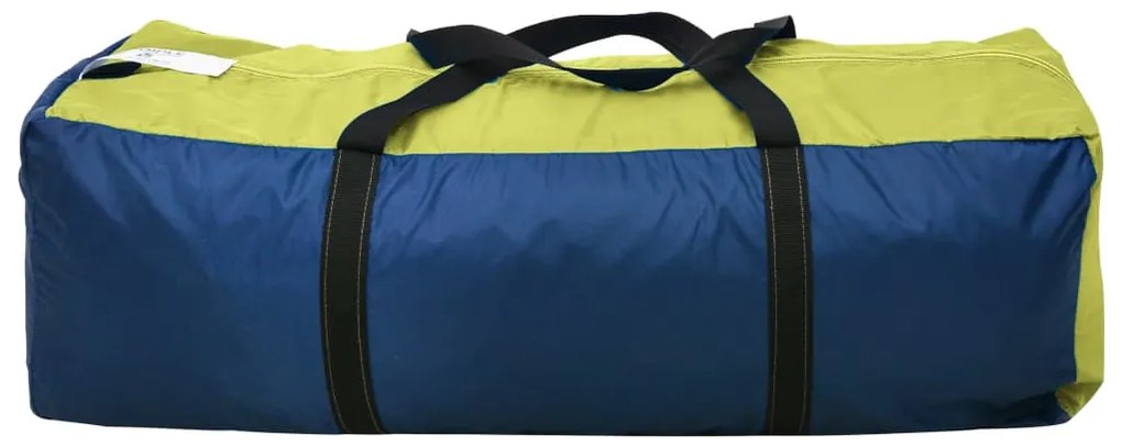 Tenda de campismo para 6 pessoas azul e amarelo