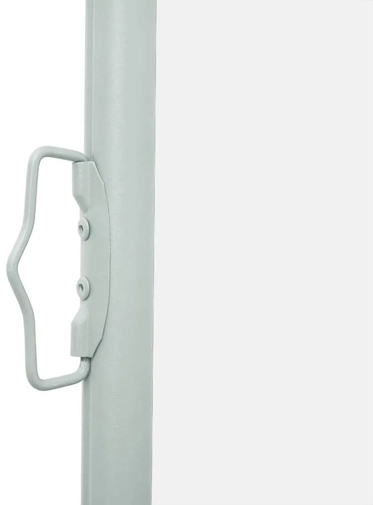 Toldo lateral retrátil para pátio 120x500 cm creme