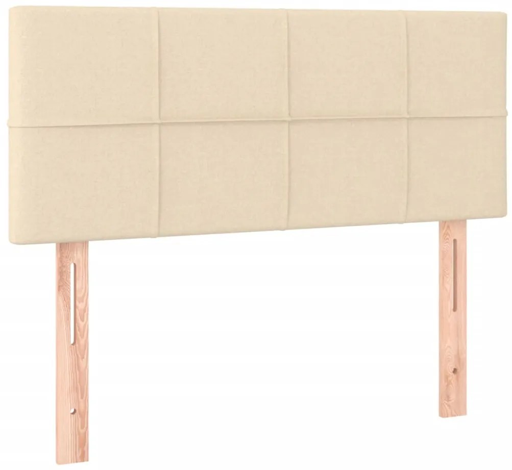 Cama com molas/colchão 80x200 cm tecido cor crème