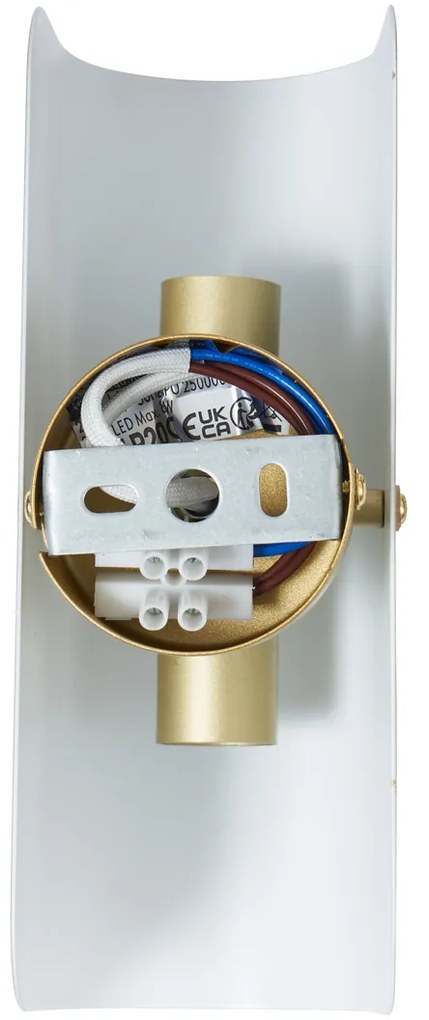 Candeeiro de parede moderno dourado 2-luzes - Gotthard