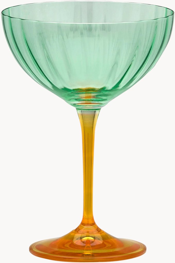 Taças de champanhe Jazzy Arancia, conjunto de 2