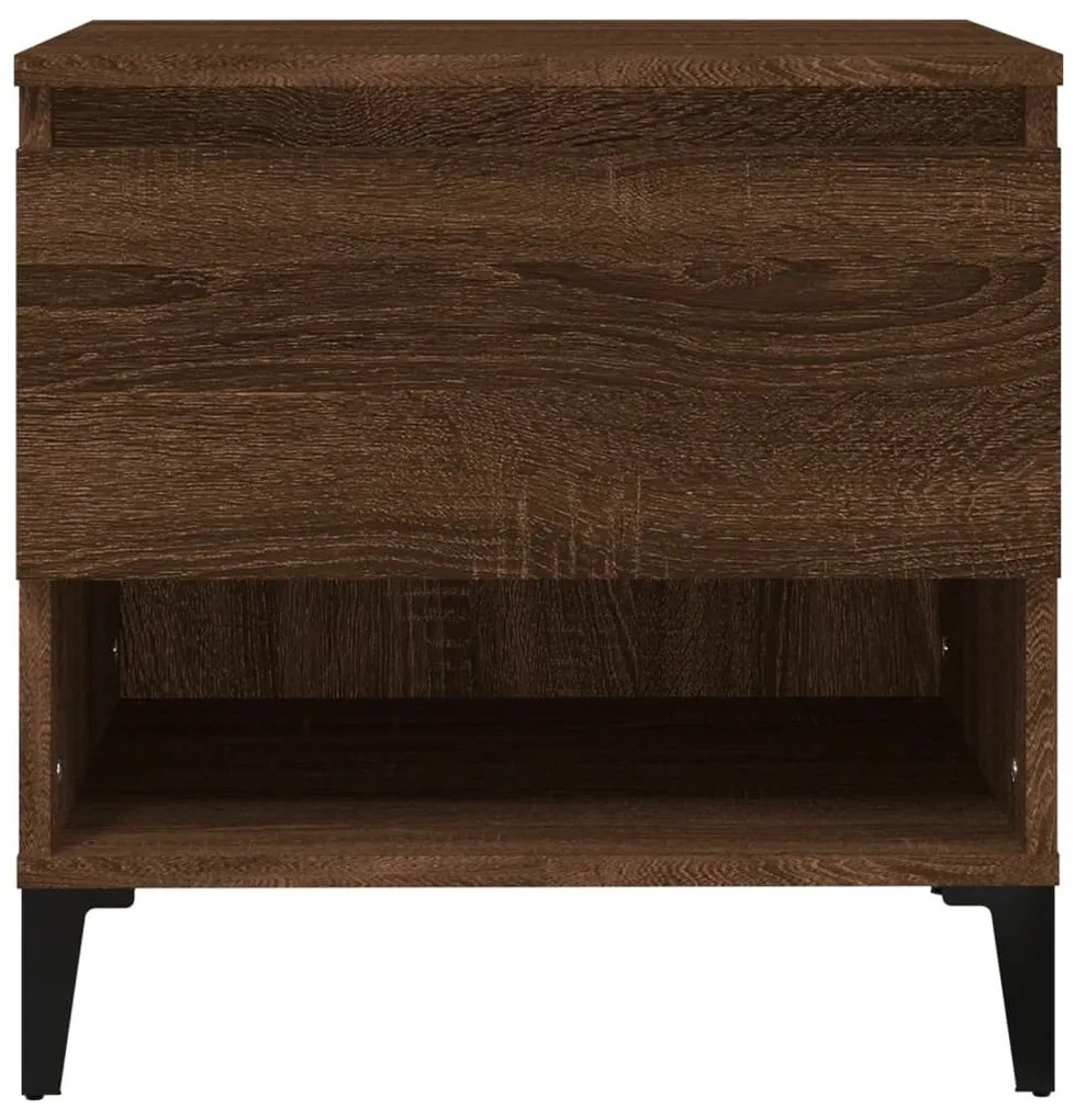 Mesa de apoio 50x46x50 cm derivados madeira carvalho castanho