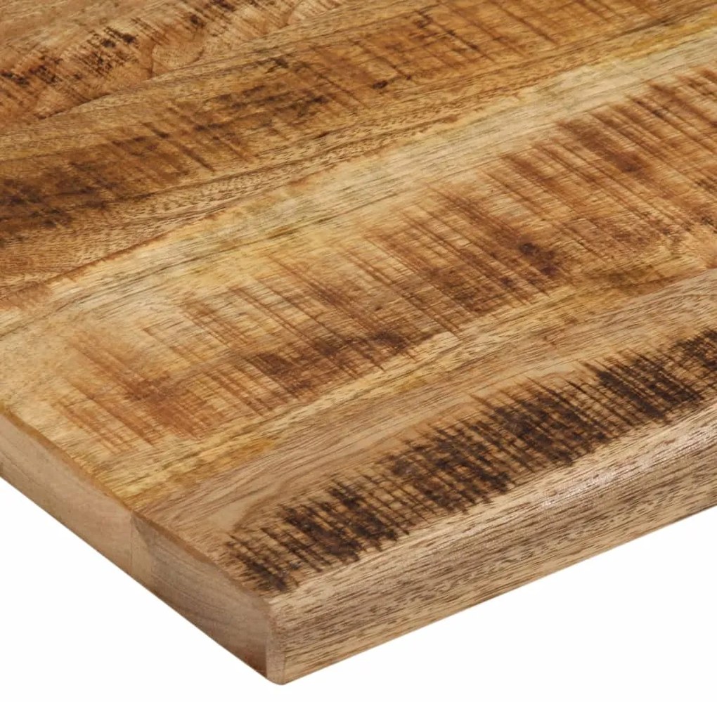 Tampo de mesa c/ borda viva 90x80x3,8cm mangueira áspera maciça