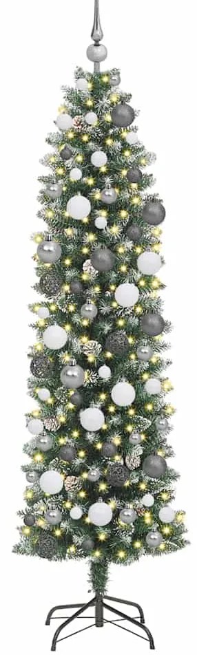 Árvore Slim de Natal Artificial Verde 180 cm PVC
