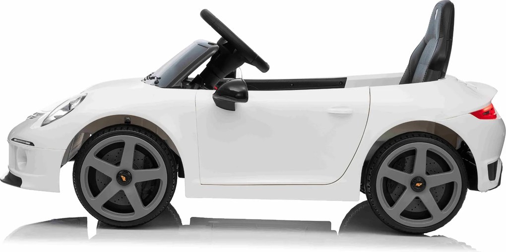 Carro elétrico para crianças RUF GT 12V,com portas rebatíveis, comando remoto, luzes LED dianteiras e traseiras, entrada USB/Aux, bateria de lítio, li