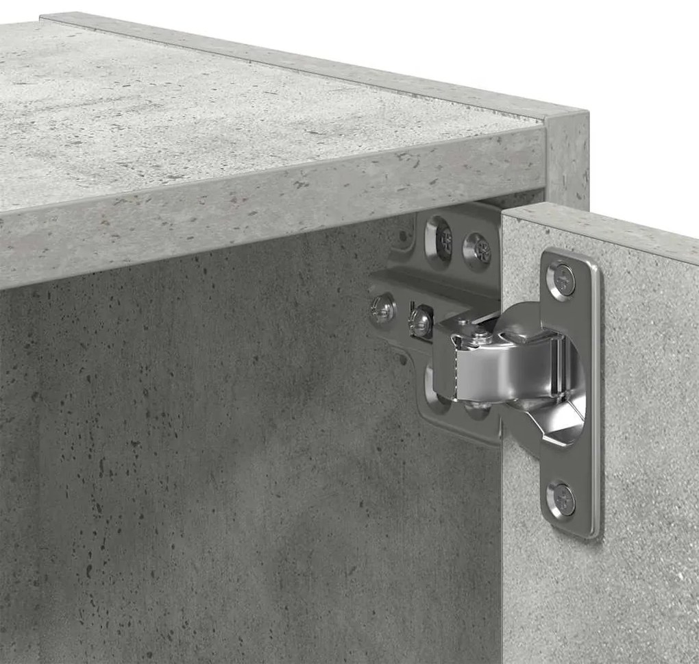 Estante 40x24x77 cm derivados de madeira cinzento cimento