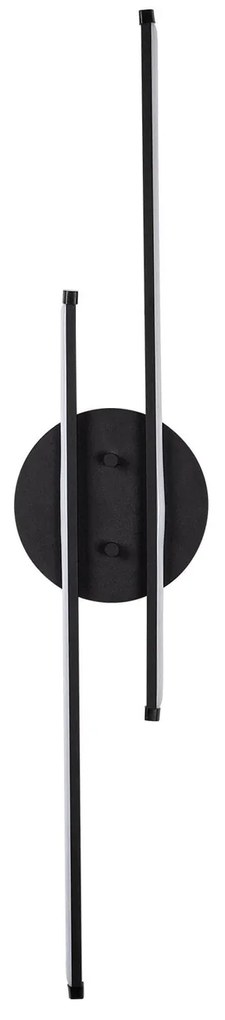 Candeeiro de Parede Umut - Preto - 17cm x 86cm x 5cm