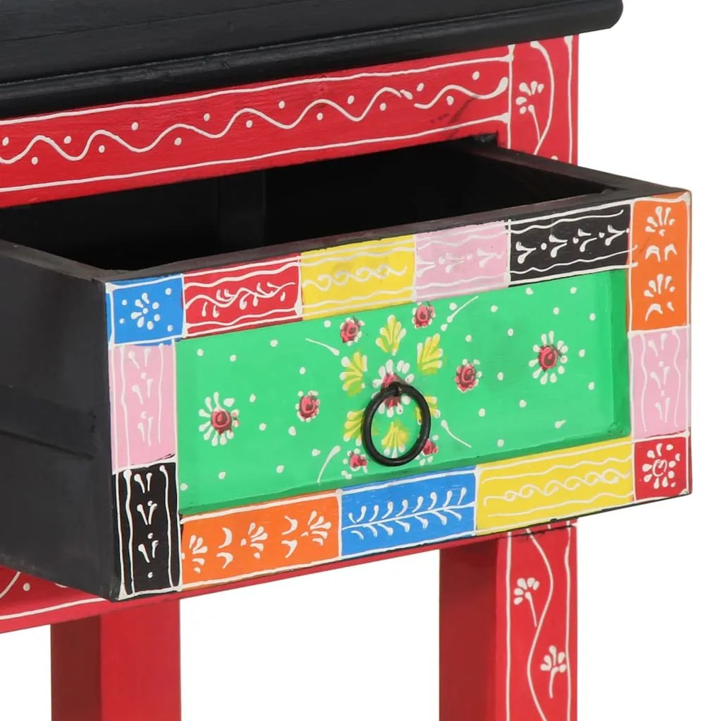 Mesa Console vidaXL Multicolorida 100x30x75 cm Madeira Sólida de Manga