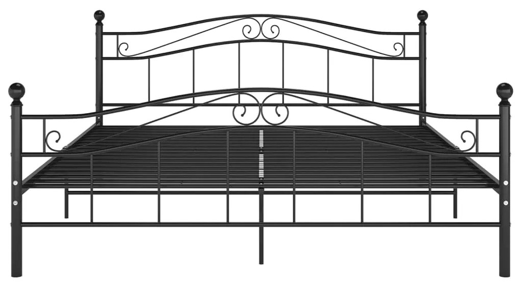 Estrutura de cama 140x200 cm metal preto